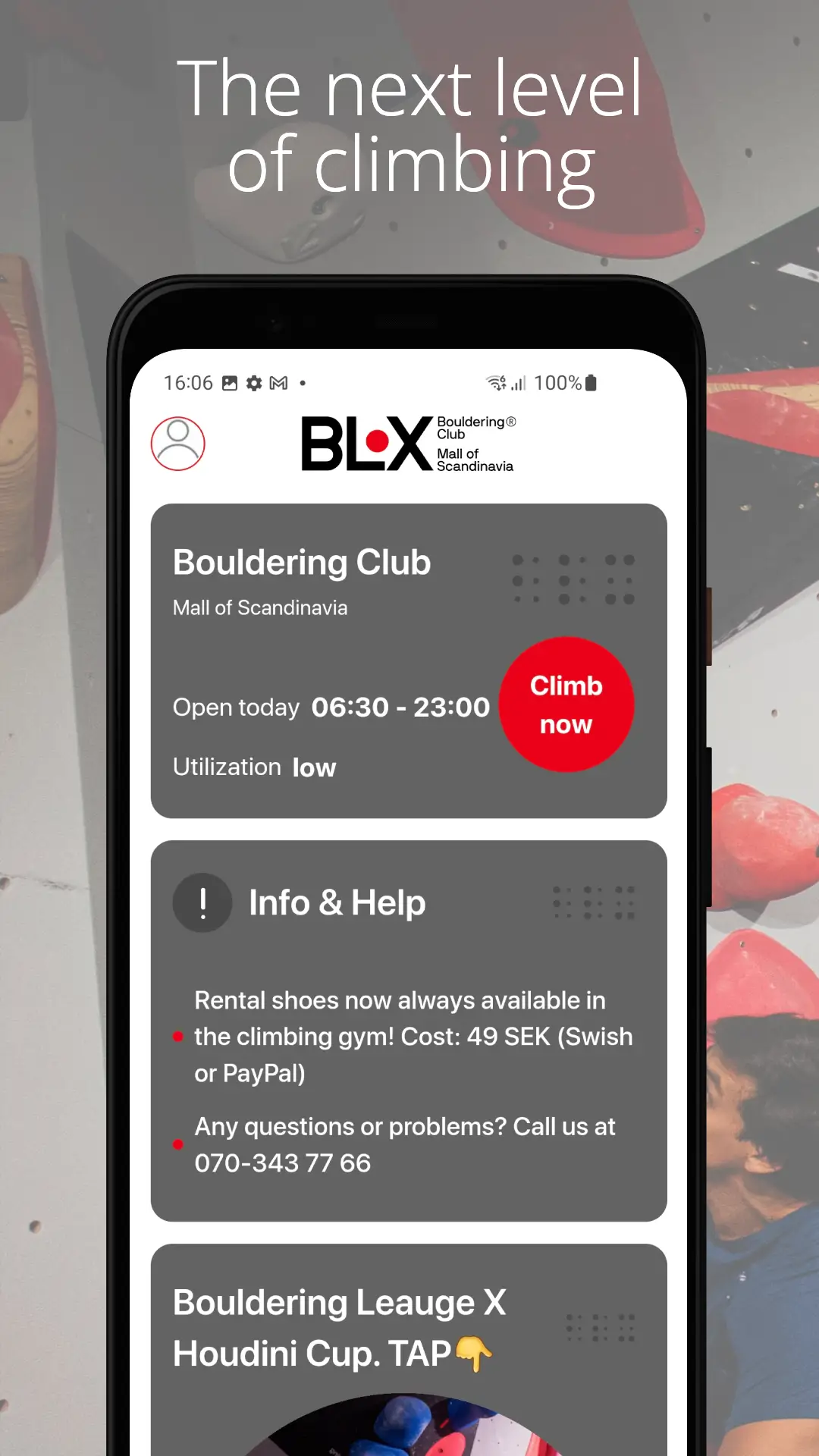 Showcase of BLX mobile application